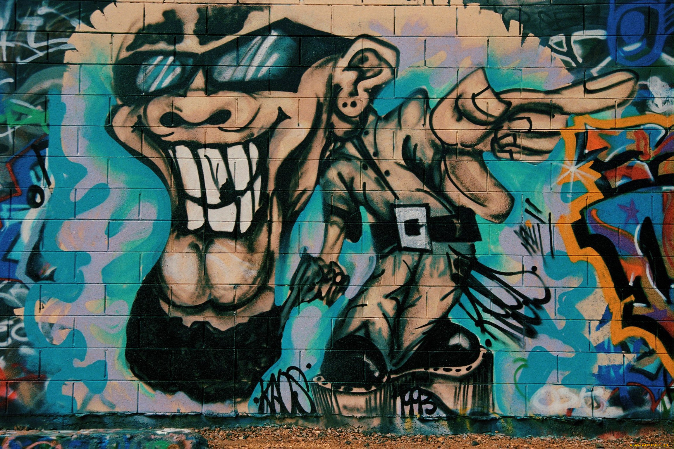 Разные стили граффити